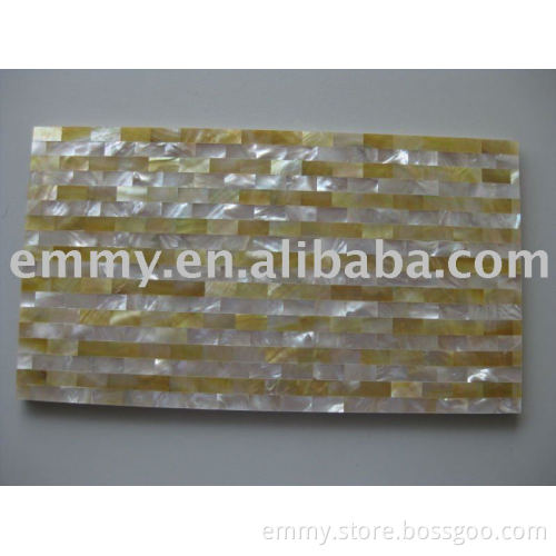 Yellowlip shell marble tile